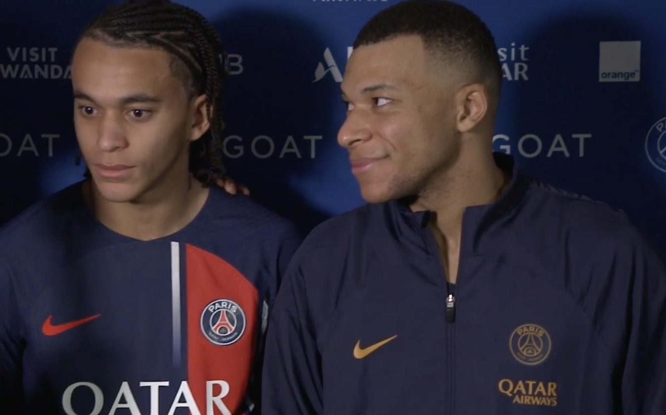 Ethan et Kylian Mbappé