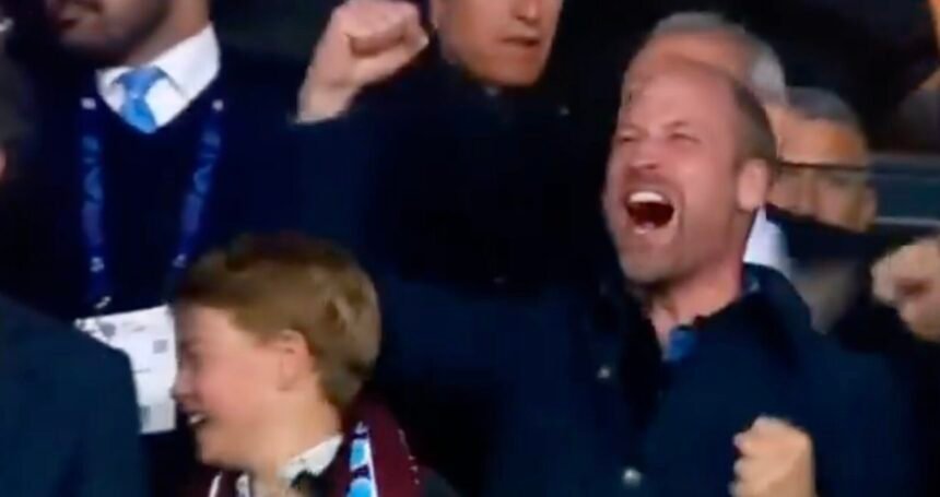 Le Prince William et le prince George étaient déchaînés au Parc des Princes pour PSG – Aston Villa