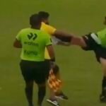 Un arbitre au pérou se défend avec un high Kick