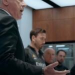 Davide Ancelotti au second plan, aux côtés de son père