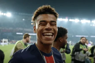 Désiré Doué, joueur du PSG
