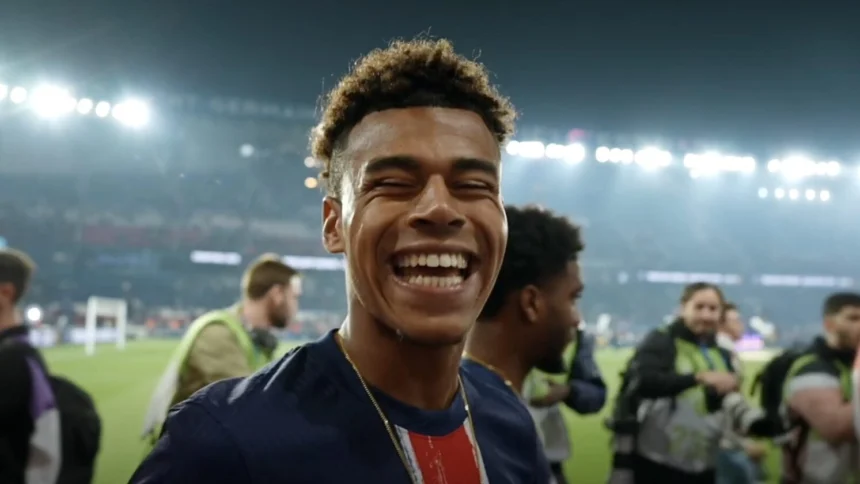 Désiré Doué, joueur du PSG