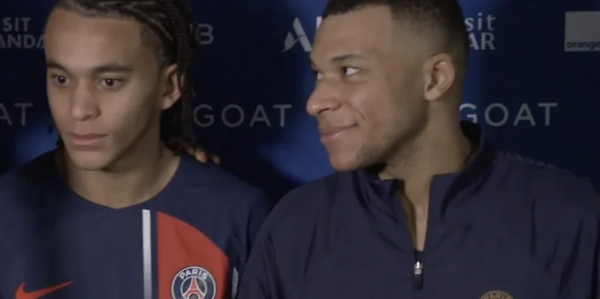 Ethan et Kylian Mbappe
