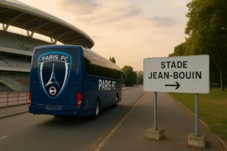 Le Paris FC vers le stade Jean Bouin (IA) ©ChatGPT
