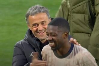 Luis Enrique et Ousmane Dembélé