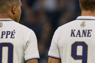 Kylian Mbappé et Harry Kane (image IA)