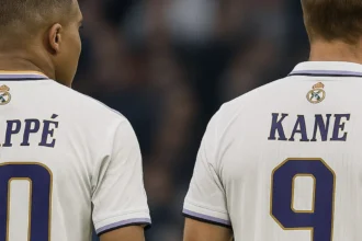 Kylian Mbappé et Harry Kane (image IA)