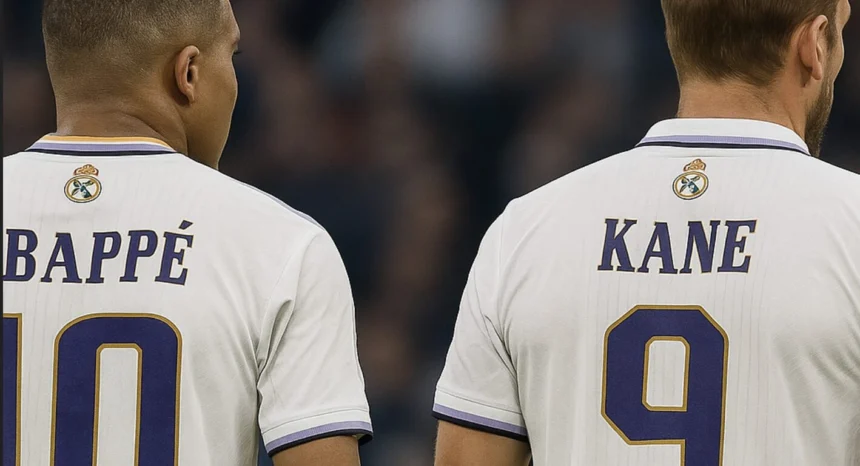 Kylian Mbappé et Harry Kane (image IA)