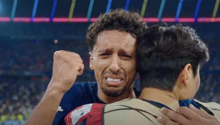 Marquinhos lors de la finale de la LDC
