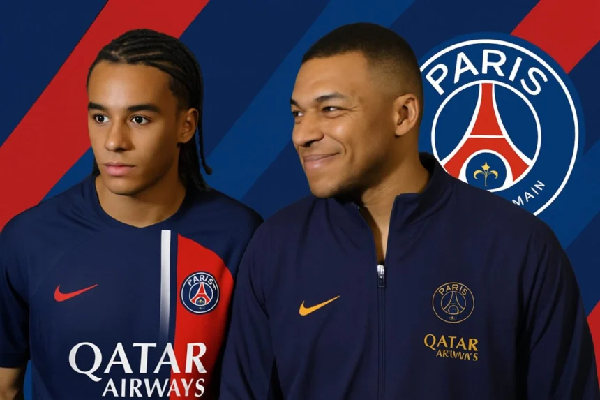 Ethan et Kylian Mbappé