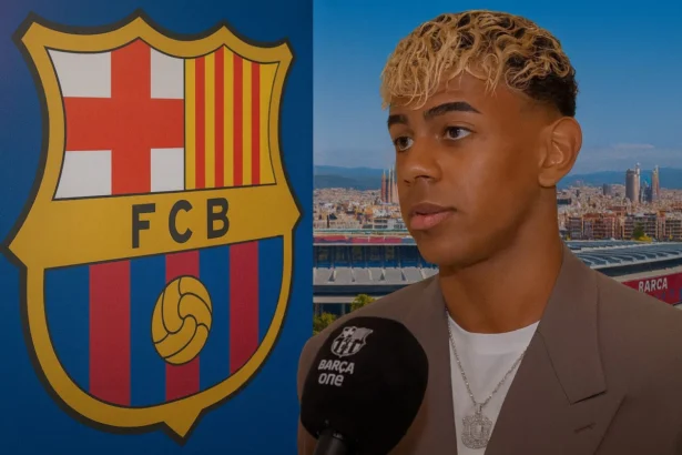 Lamine Yamal (Crédit photo Barça, montage Kickfootball.fr)
