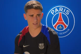 Gavi au PSG (crédit photo barça, montage Kickfootball.fr)