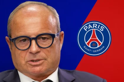 Luis Campos - PSG (Crédit photo PSG, montage Kickfoobtall.fr)