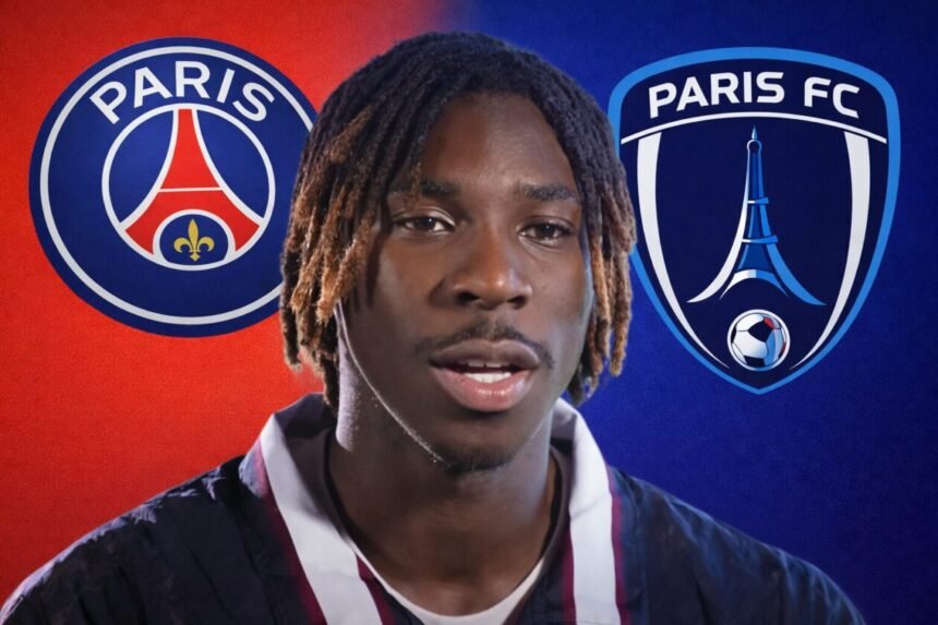Moise Kean - PSG - Paris fc