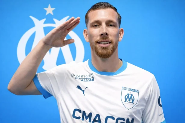 Pierre-Emile Højbjerg (Credit photo OM / montage Kickfootball.fr)