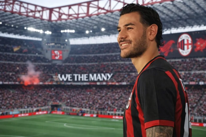 Theo Hernandez (Credit photo AC Milan / montage Kickfootball.fr)
