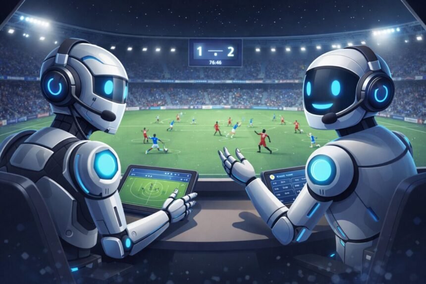 Robots commenting Football
