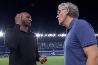Laurent Blanc et Patrick Vieira