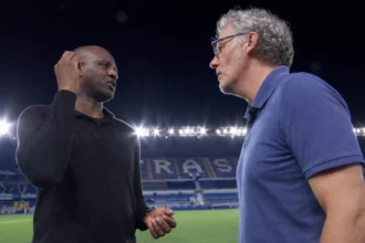 Laurent Blanc et Patrick Vieira