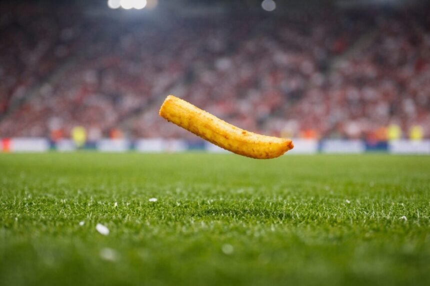 Une frite sur une pelouse