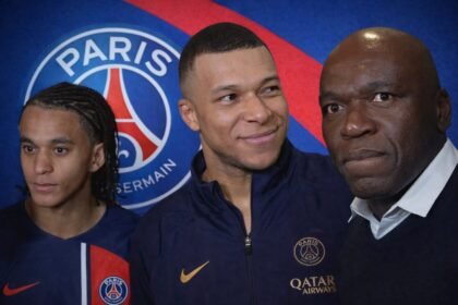 Wilfried, Ethan et Kylian Mbappé (Crédit photo PSG, montage Kickfootball.fr)