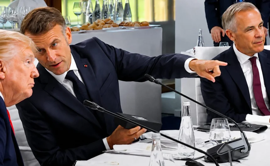 Donald Trump et Emmanuel Macron