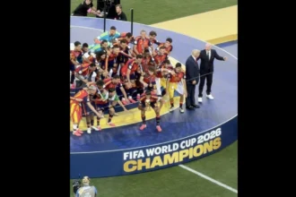 Donald Trump sur le podium de la Coupe du Monde