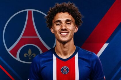Akliouche (credit photo PSG / montahe Kickfootball.fr)