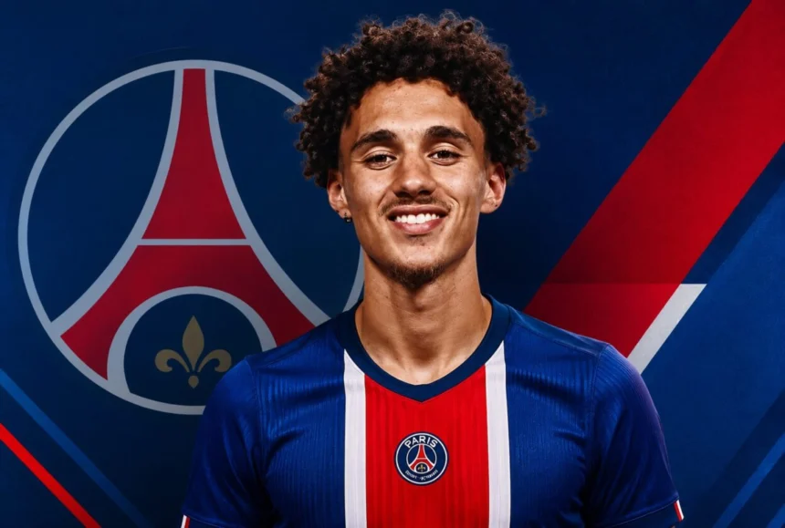 Akliouche (credit photo PSG / montahe Kickfootball.fr)