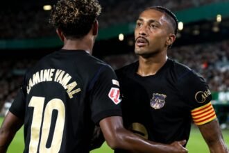 Raphinha et Yamal (crédit photo Barça)