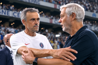 Luis Enrique et Bruno Genesio - PSG-OM