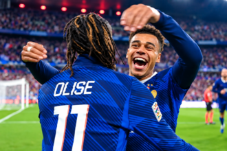 Olise et Doué (crédit photo FFF)