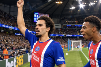 Vitinha et Doué PSG (crédit photo L1+)